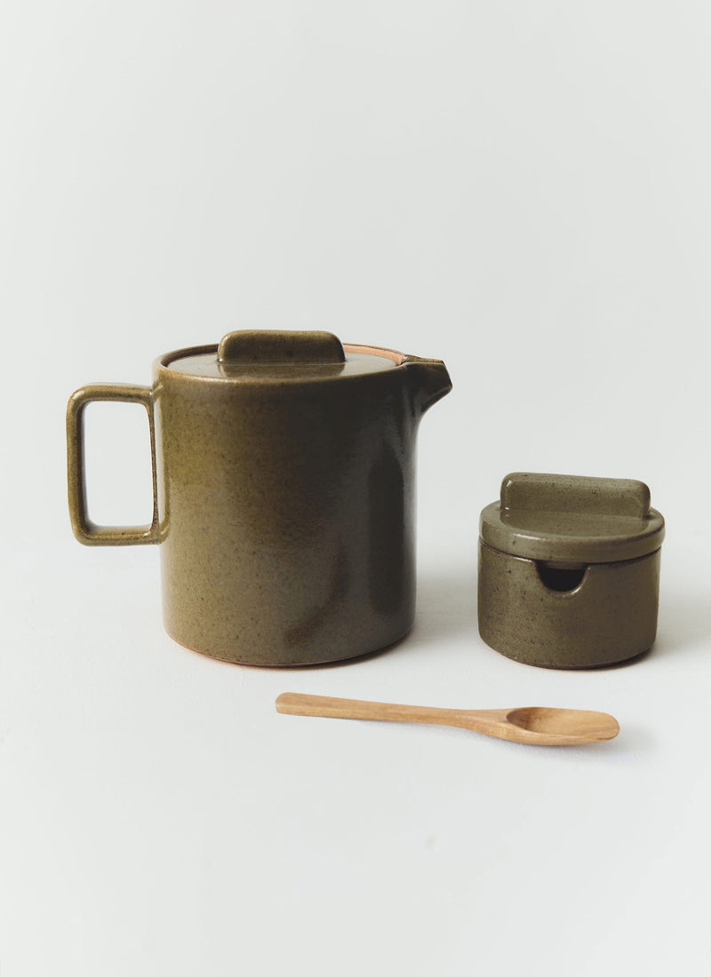 Cisco And The Sun Stoneware Sugar Pot | Moss