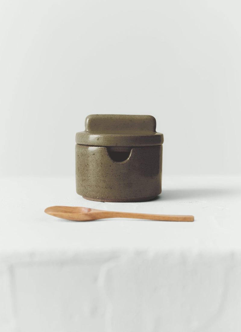 Cisco And The Sun Stoneware Sugar Pot | Moss