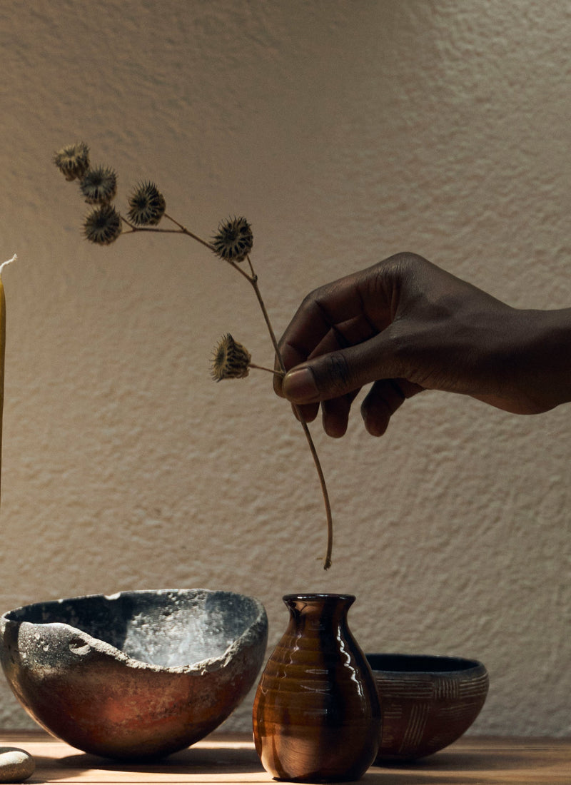 Rob Towler Slipware Bud Vase | Honey