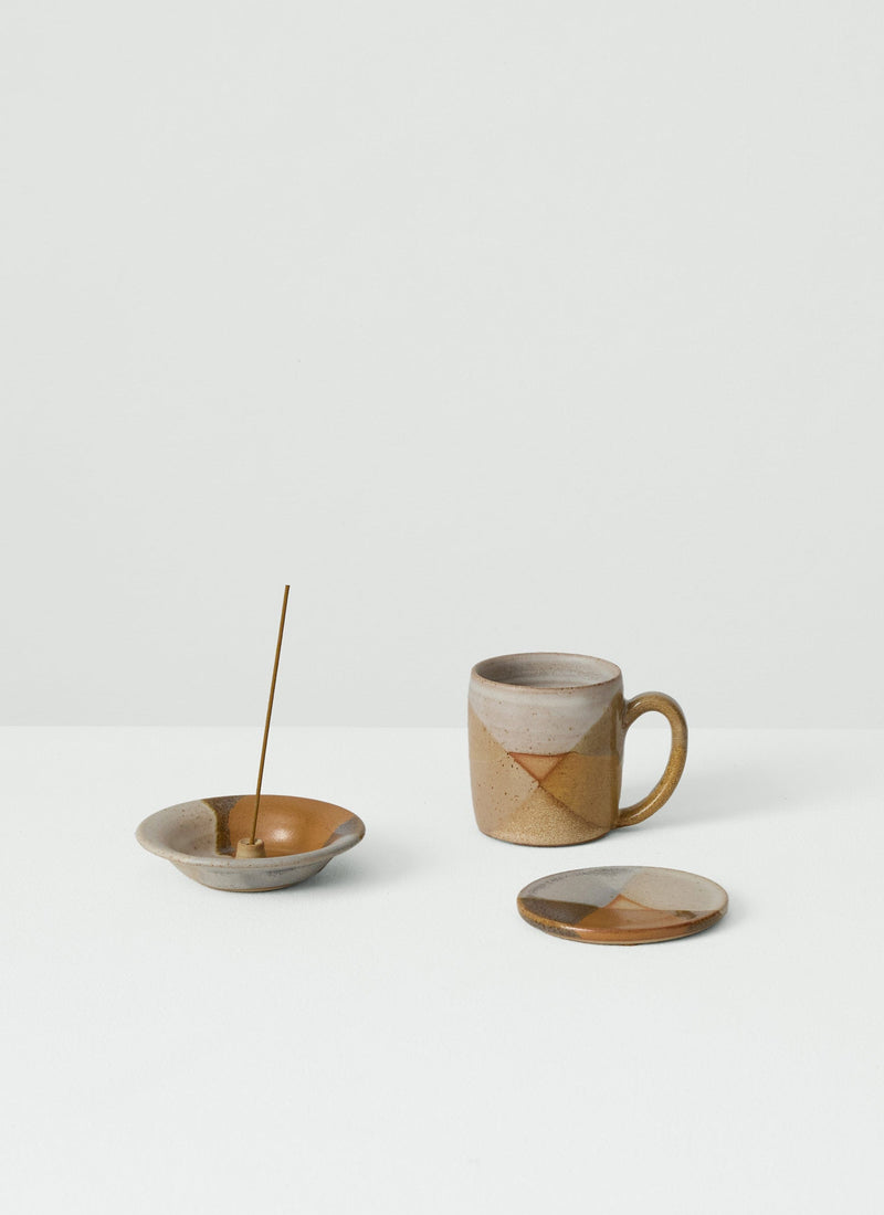 Liz Vidal Dipped Incense Holder | Rust/Grey