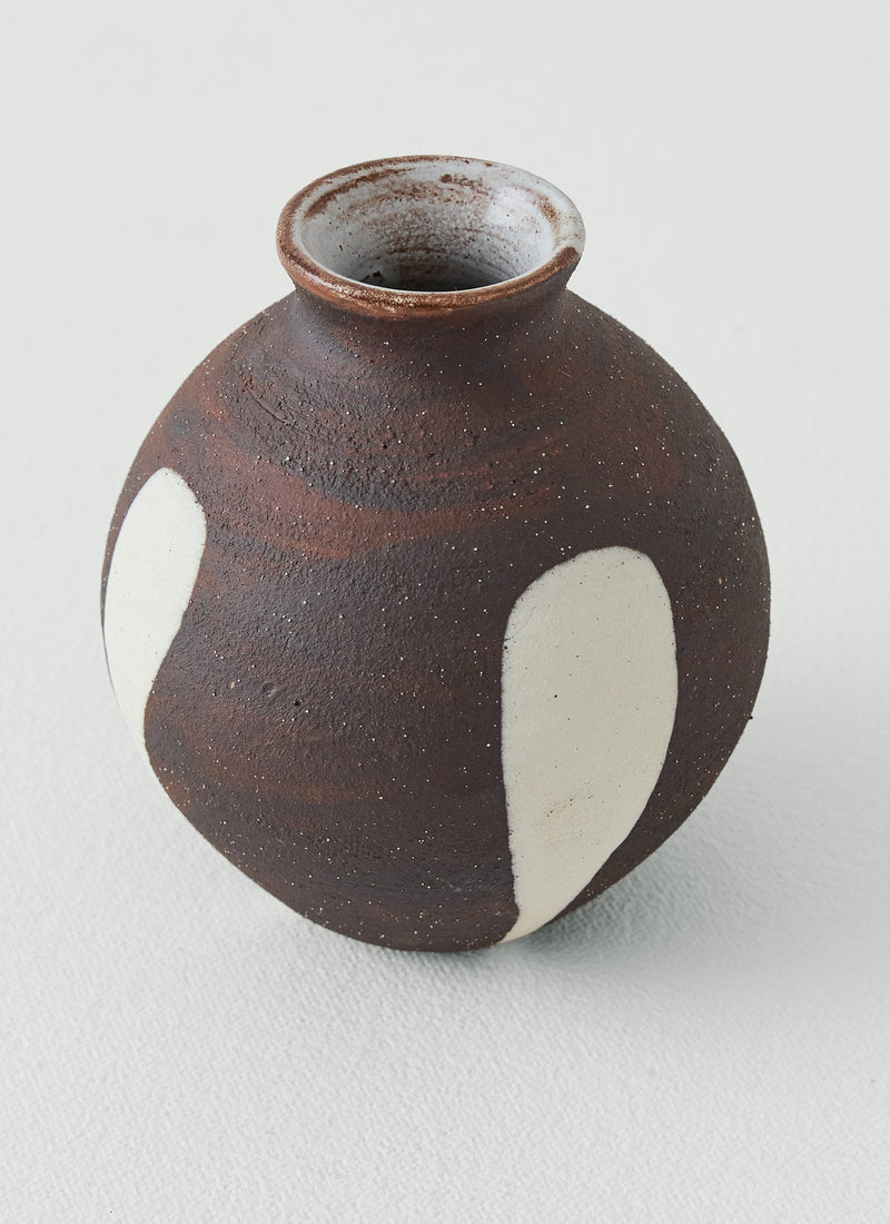Shannon Bartlett-Smith Bud Vase | Black/Ecru