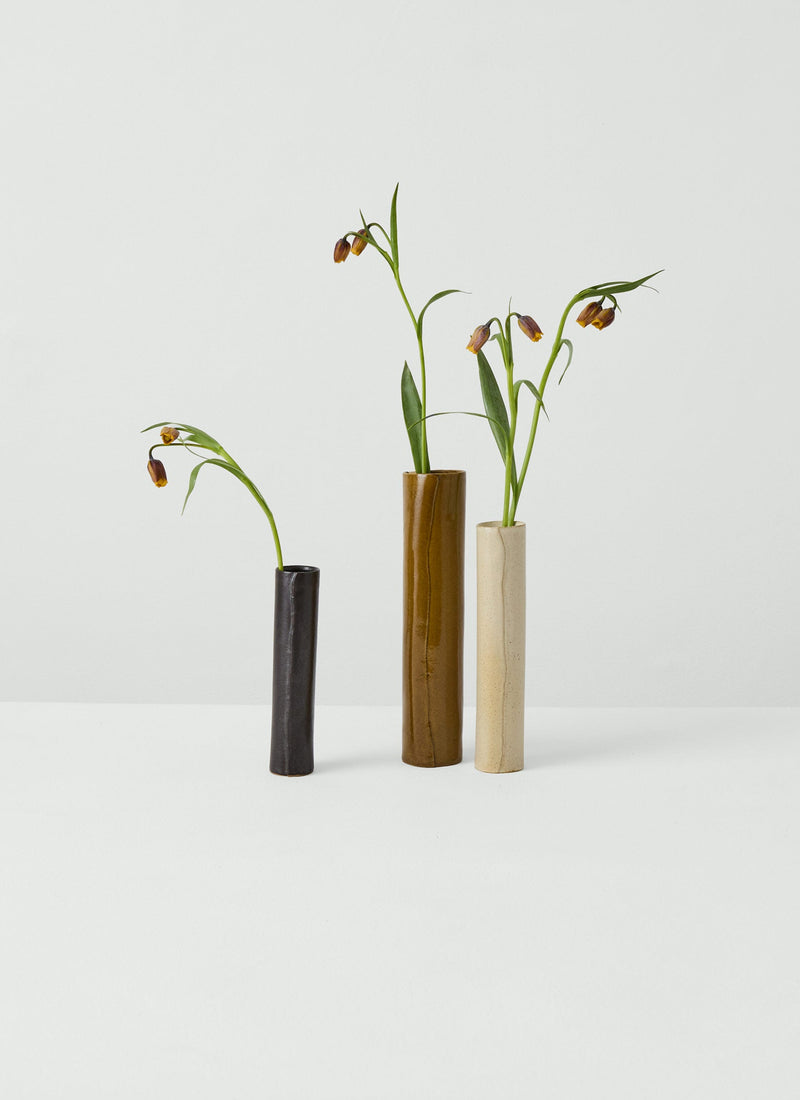 Tom Lawson Medium Cylindrical Vase | Chalk