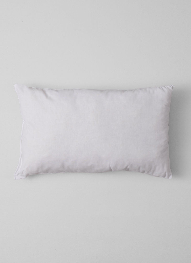 Small Rectangle Wool Cushion Pad | White