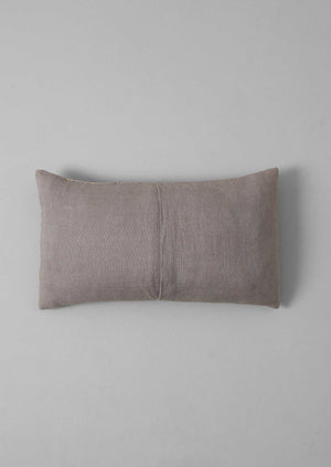 Basri Hand Embroidered Rectangular Cushion Cover | Pale Wisteria