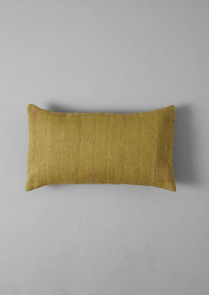 Basri Hand Embroidered Rectangular Cushion Cover | Apple
