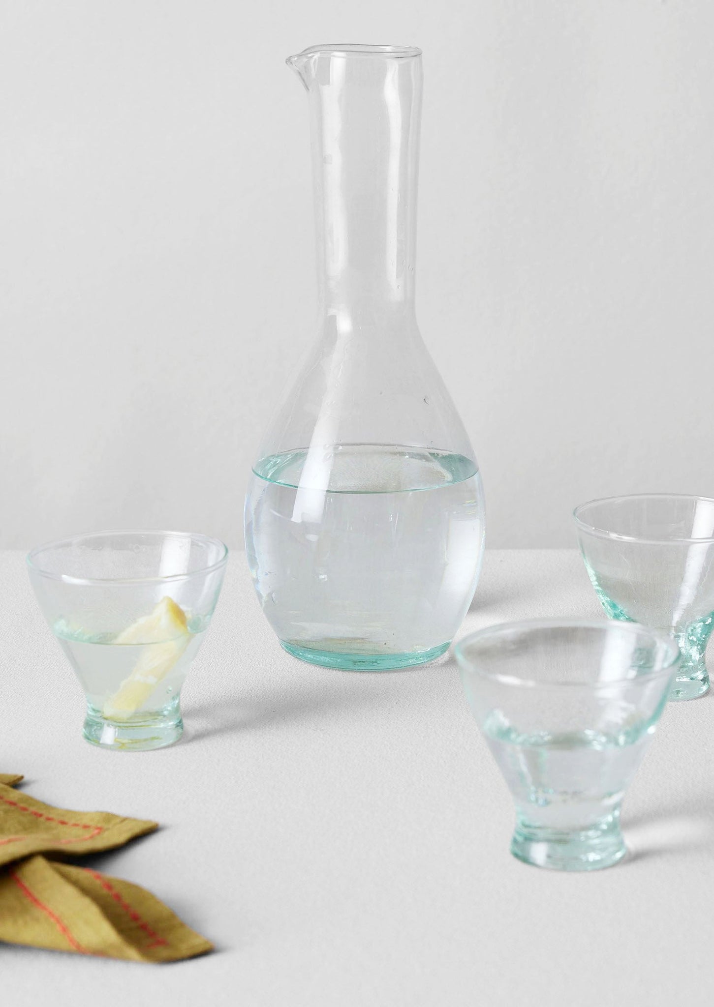 Moroccan Glass Carafe | Clear