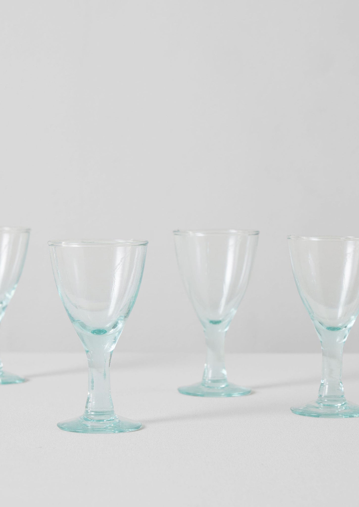 Recycled Bolivian Wine Glasses Set | Clear