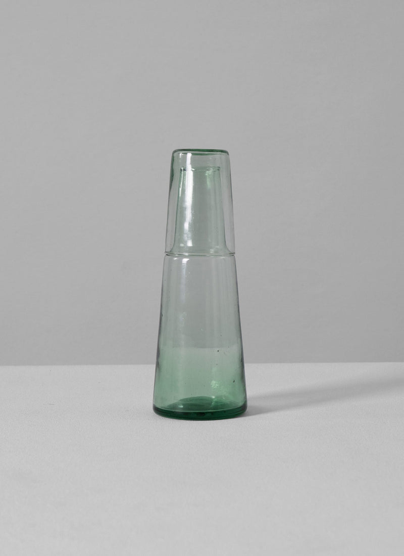 Recycled Glass Carafe And Glass Set | Clear