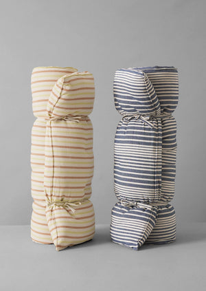 Hand Woven Stripe Summer Mattress | Ecru/Washed Lime