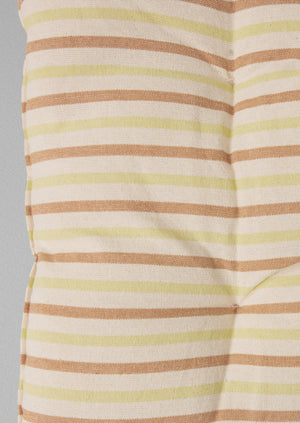 Hand Woven Stripe Summer Mattress | Ecru/Washed Lime
