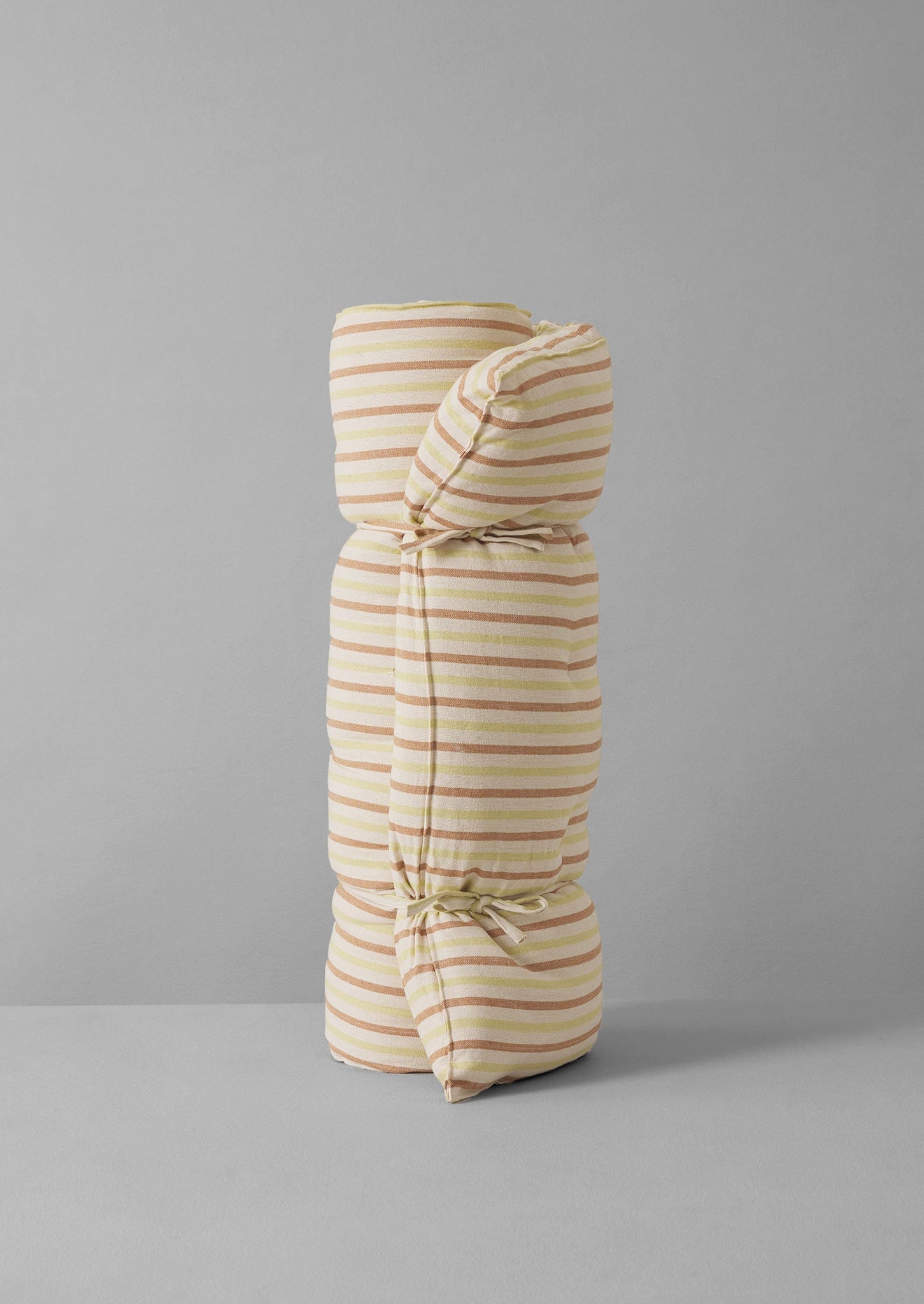 Hand Woven Stripe Summer Mattress | Ecru/Washed Lime