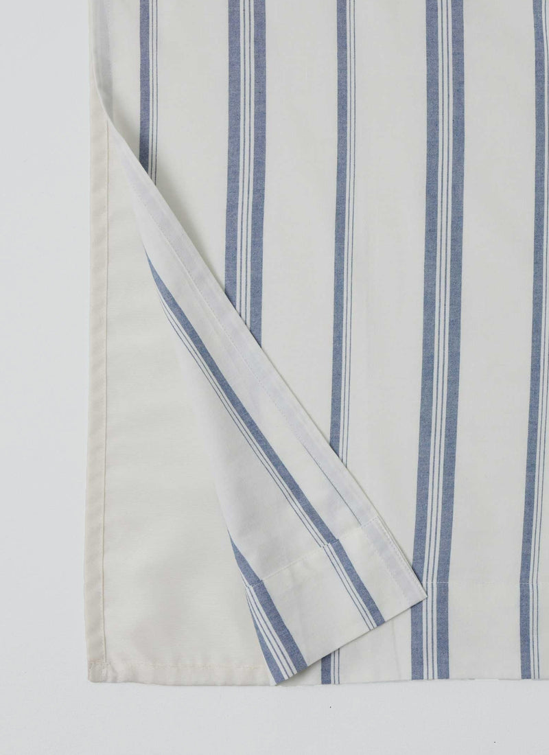 Sail Stripe Shower Curtain | Chalk/Aegean Blue