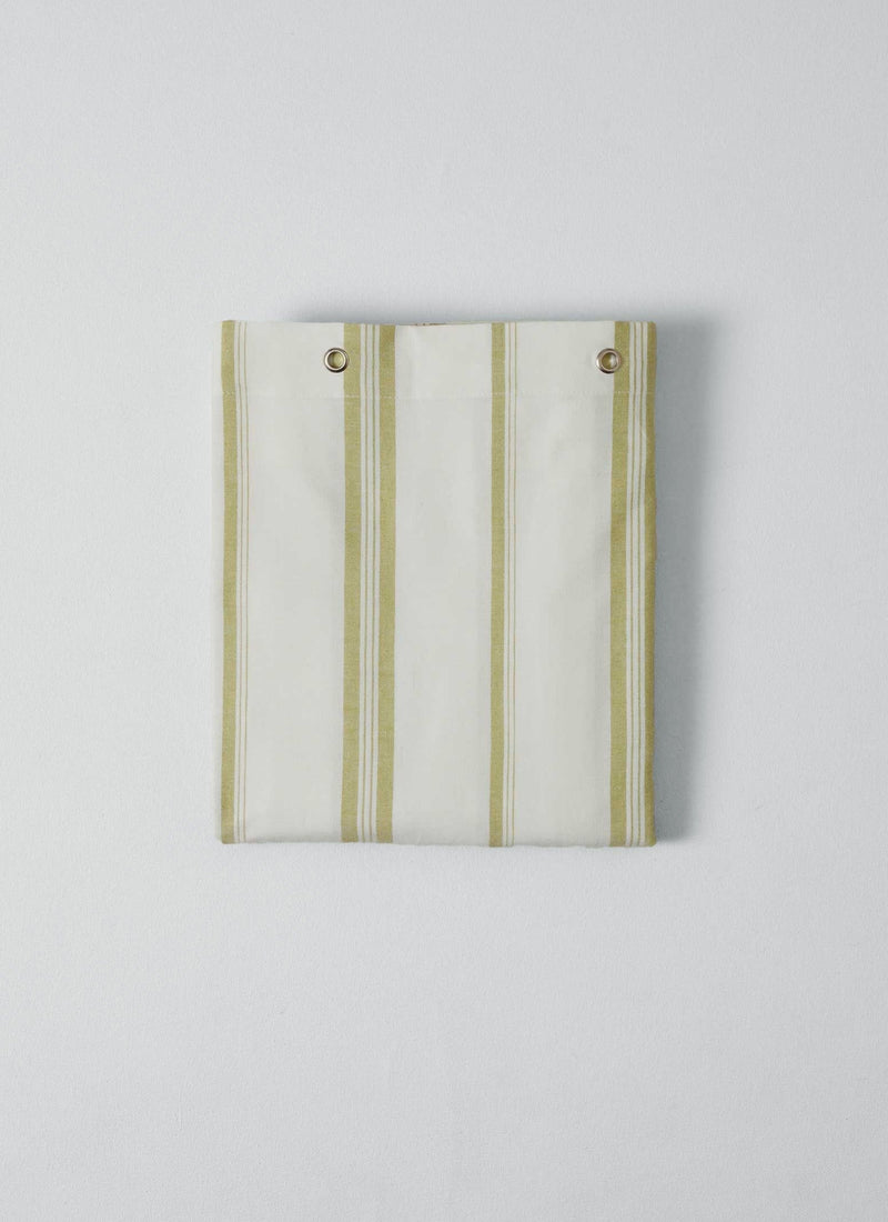 Sail Stripe Shower Curtain | Chalk/Fern