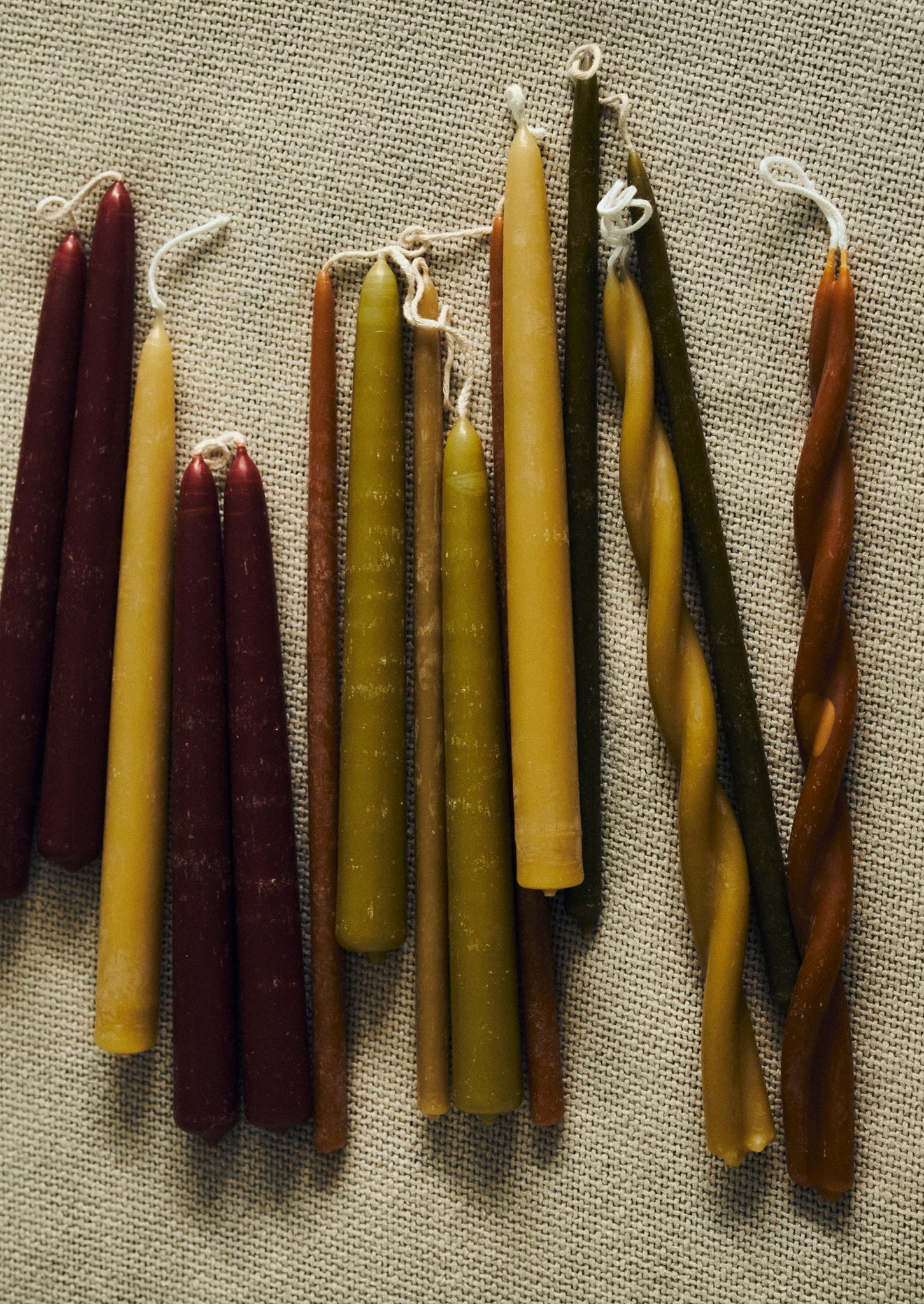 Skär Organics Beeswax Slim Dinner Candle Bundle | Multi