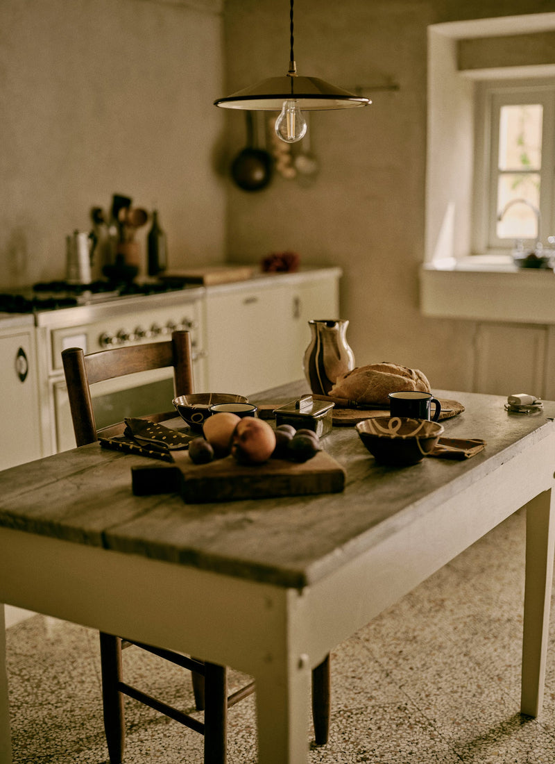 Enamel Pendant Lamp Shade | Mole/Cumin