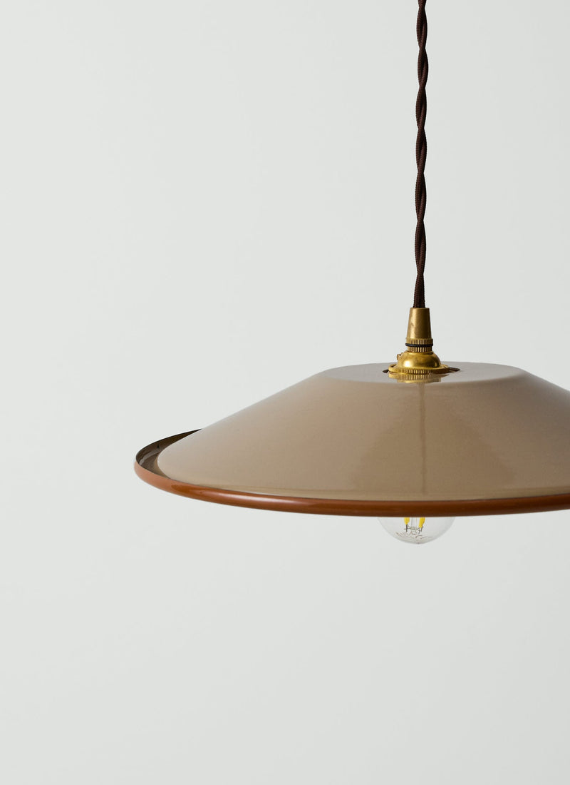 Enamel Pendant Lamp Shade | Mole/Cumin