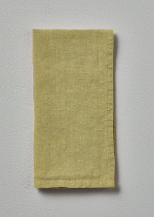 Washed Linen Napkin | Celery