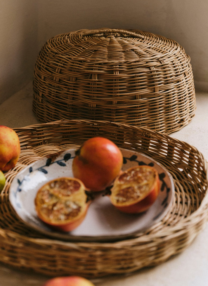 Hand Woven Wicker Food Cover | Natural
