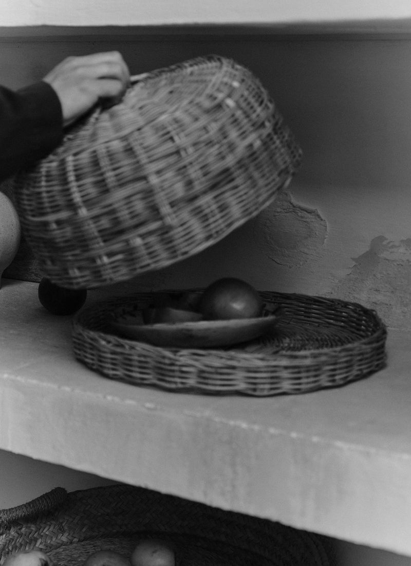 Hand Woven Wicker Food Cover | Natural