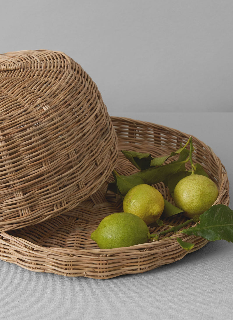 Hand Woven Wicker Food Cover | Natural