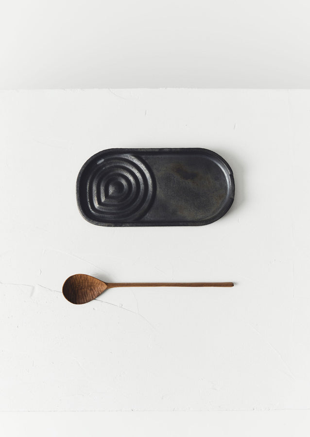 Longpi Spoon Rest | Black Clay