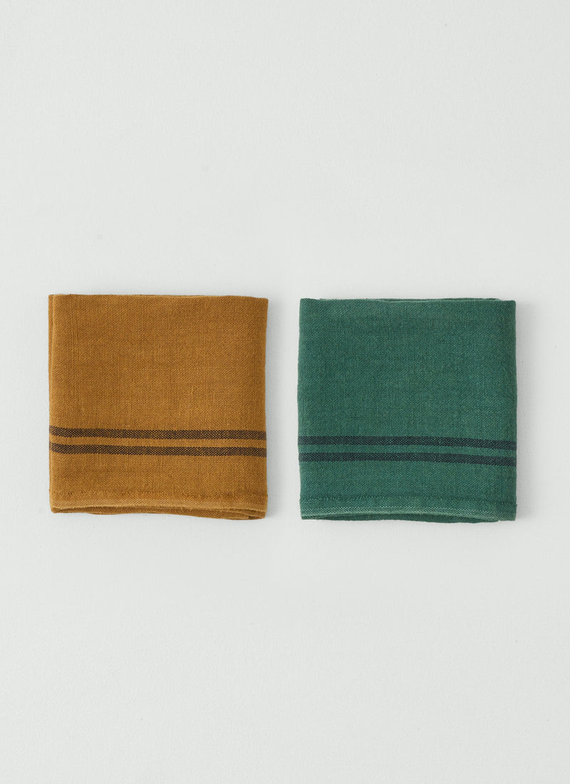Charvet Linen Tea Towel | Spruce Green