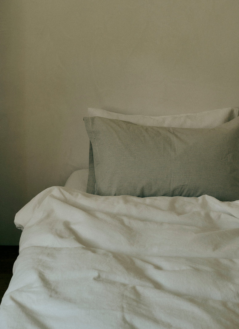 Washed Linen Cotton Duvet Cover | Ecru