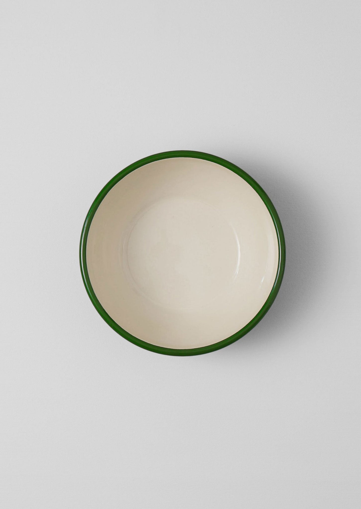 Enamel Salad Bowl | Cream/Leaf