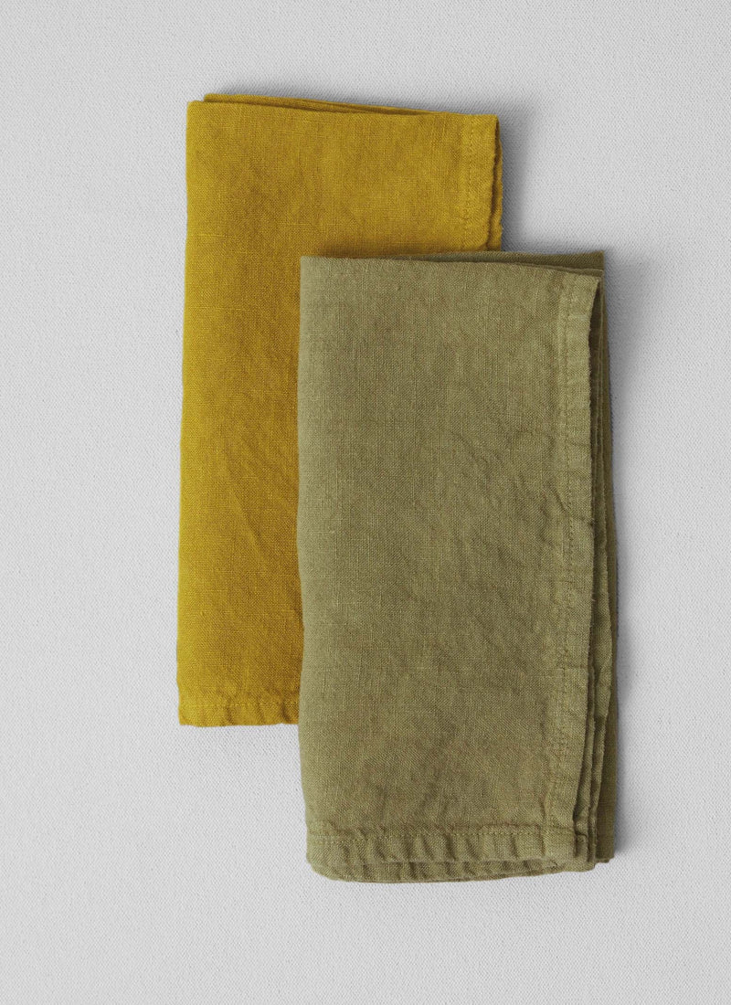 Washed Linen Napkin | Ochre