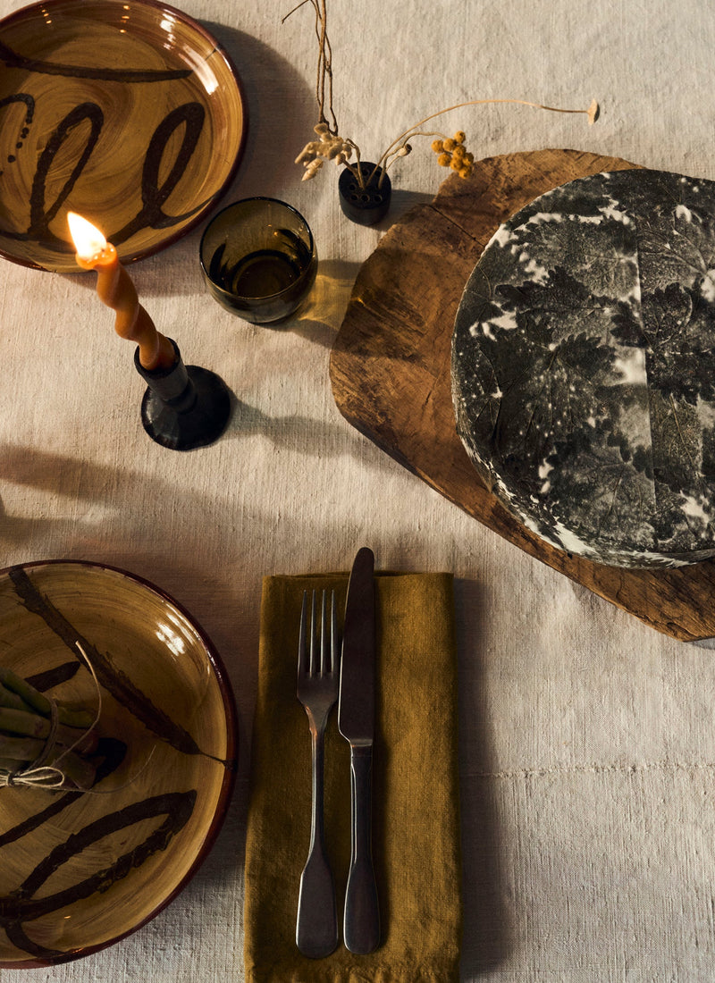 Washed Linen Napkin | Ochre