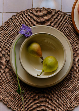 Enamel Plate | Putty/Cream