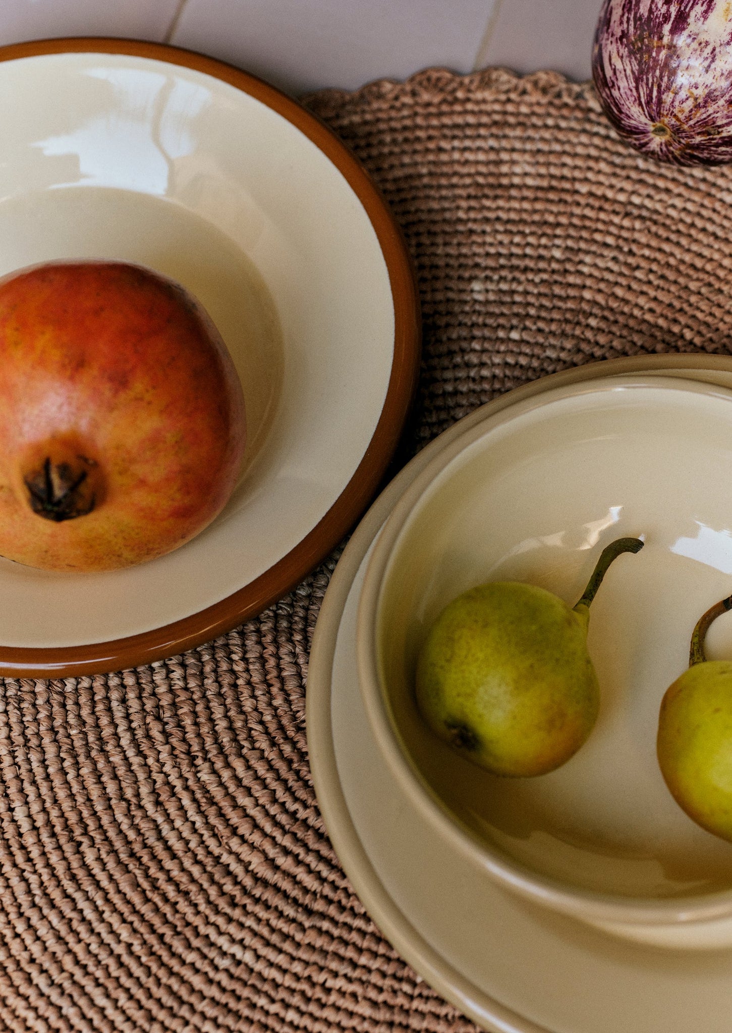 Enamel Plate | Putty/Cream