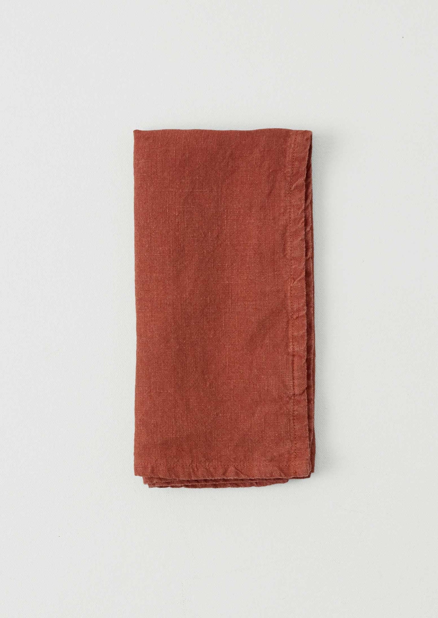 Washed Linen Napkin | Red Clay
