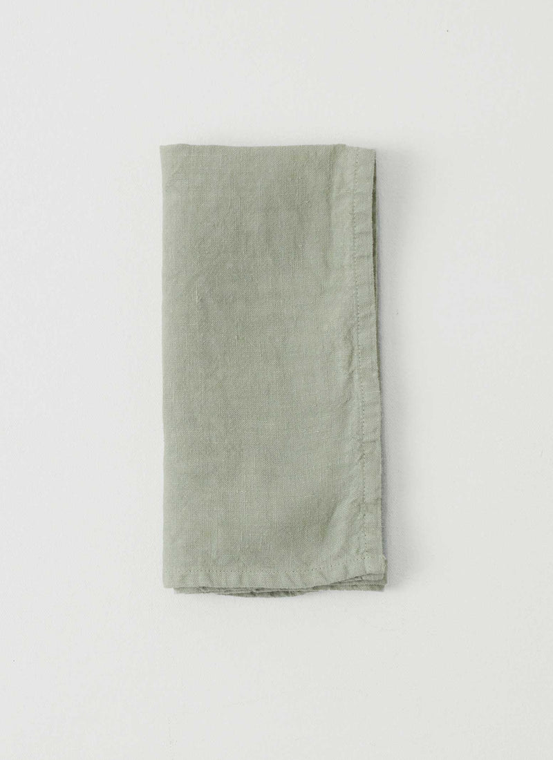 Washed Linen Napkin | Soft Mint