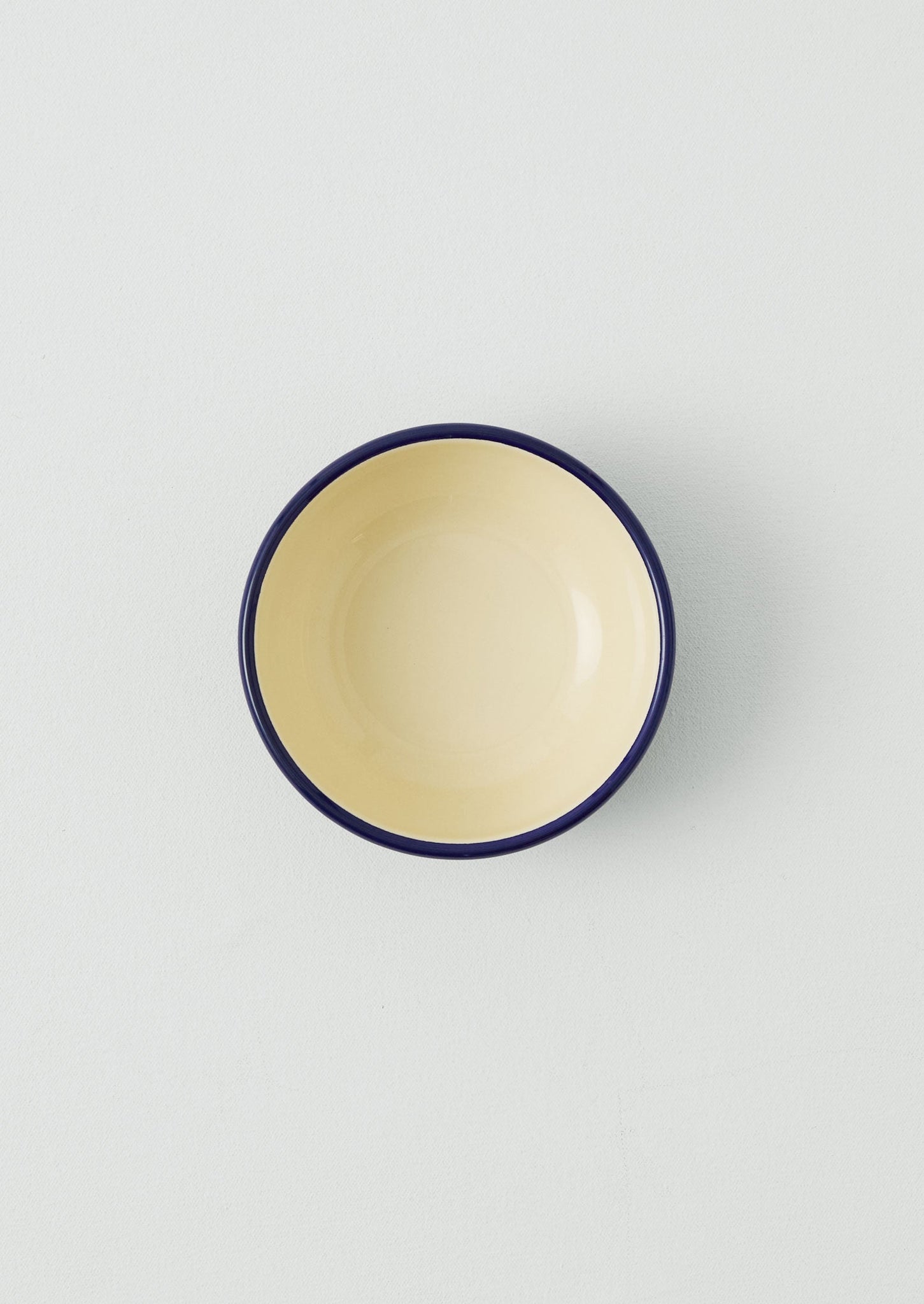 Enamel Picnic Bowl | Cream/Blue