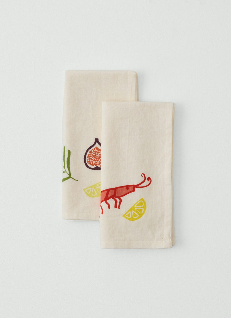 Cotton Linen Napkin | Shrimp