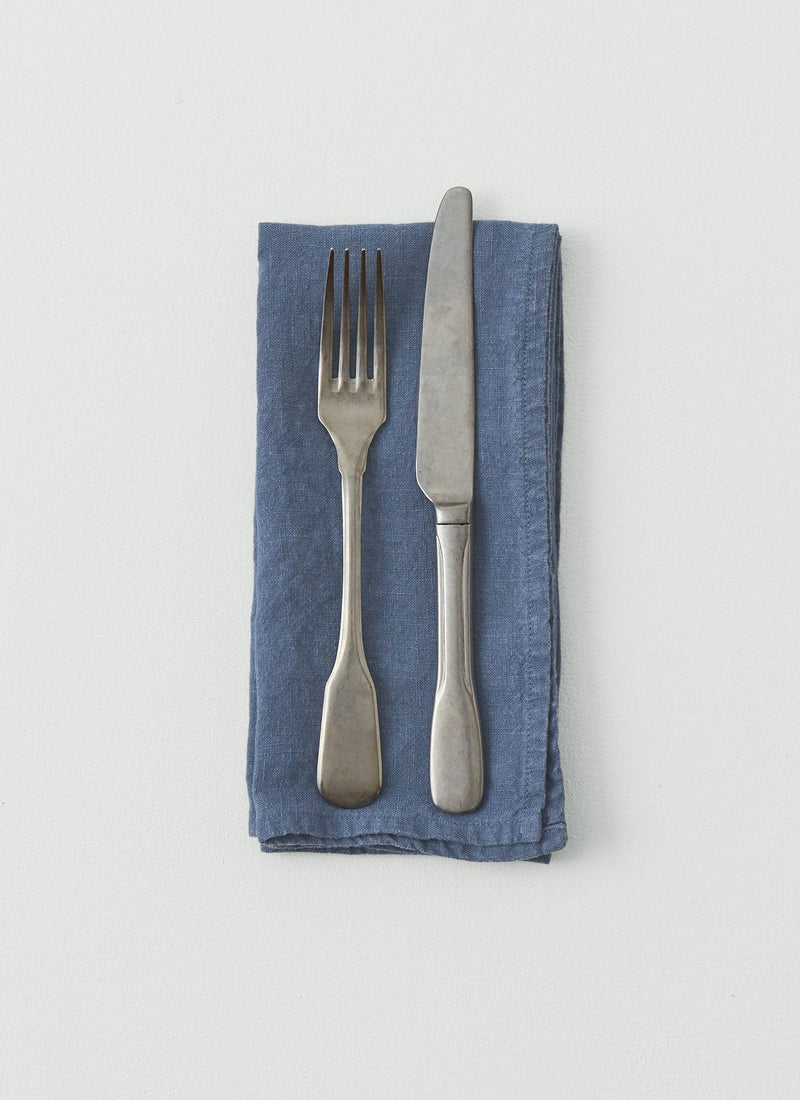 Washed Linen Napkin | Shadow Blue