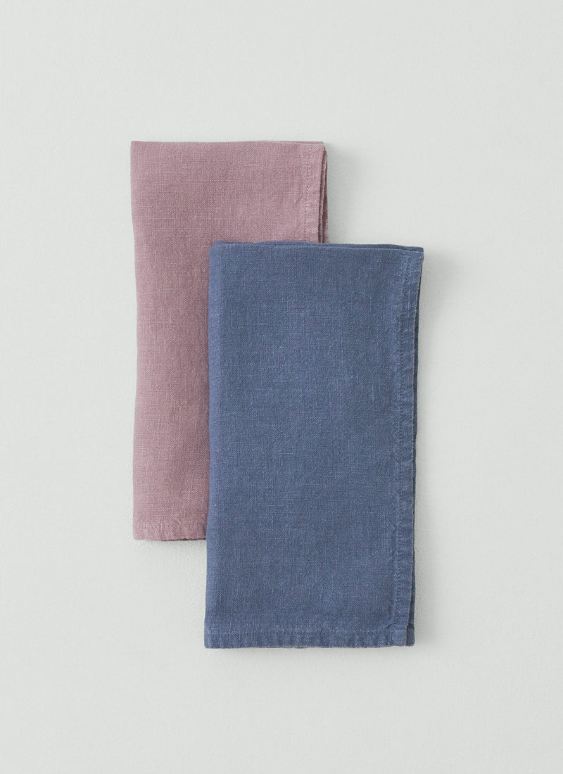 Washed Linen Napkin | Shadow Blue