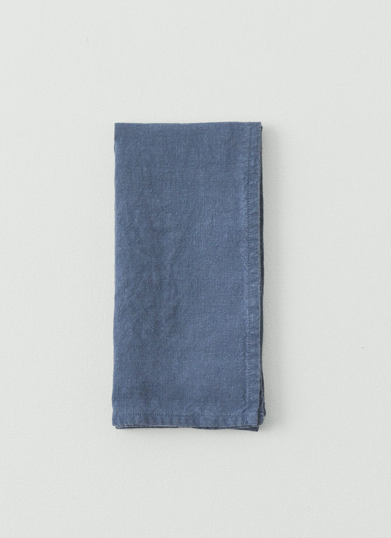 Washed Linen Napkin | Shadow Blue