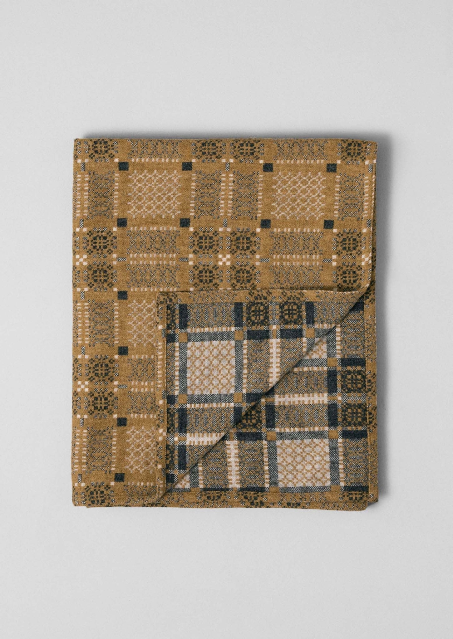 Melin Tregwynt Welsh Blanket | Mead/Ash