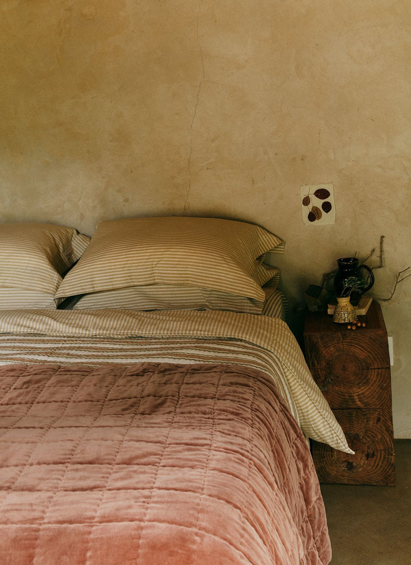 Hand Stitched Velvet Quilt | Dulse