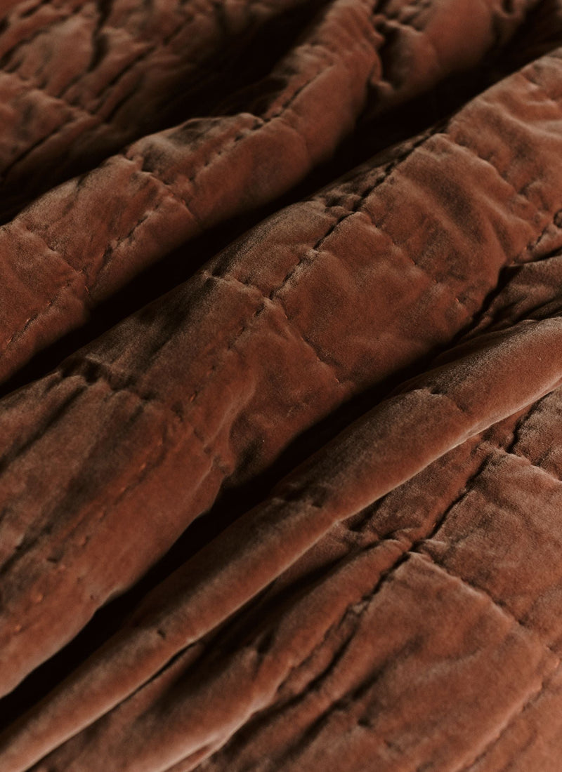 Hand Stitched Velvet Quilt | Dulse