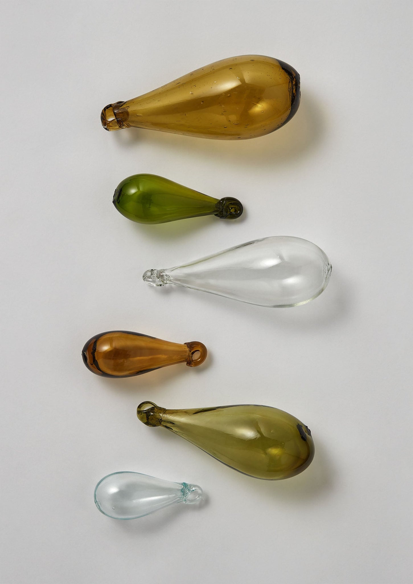 Mixed Teardrop Glass Bauble Set | Multi