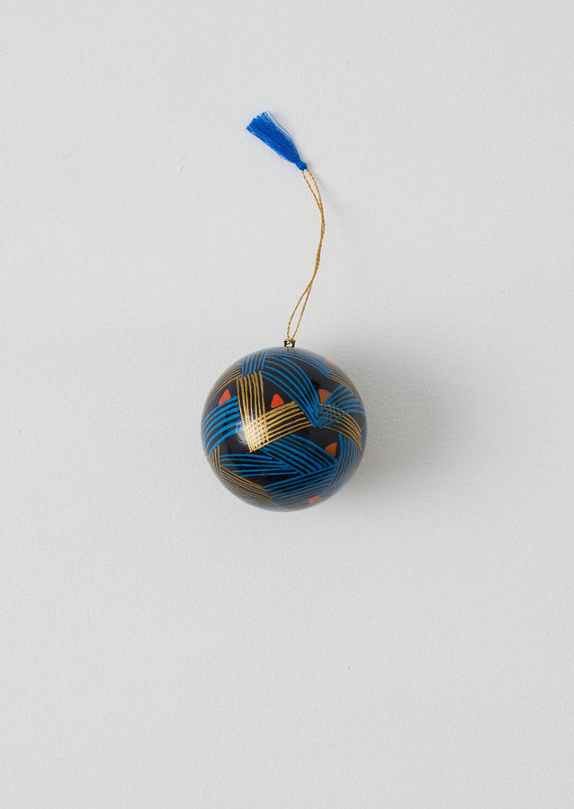 Stave Hand Painted Bauble | Midnight