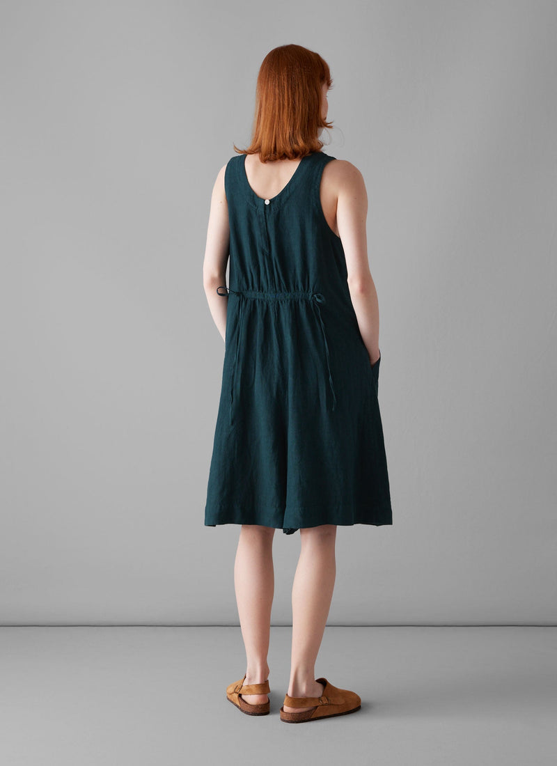 Garment Dyed Linen Short Jumpsuit | Puck