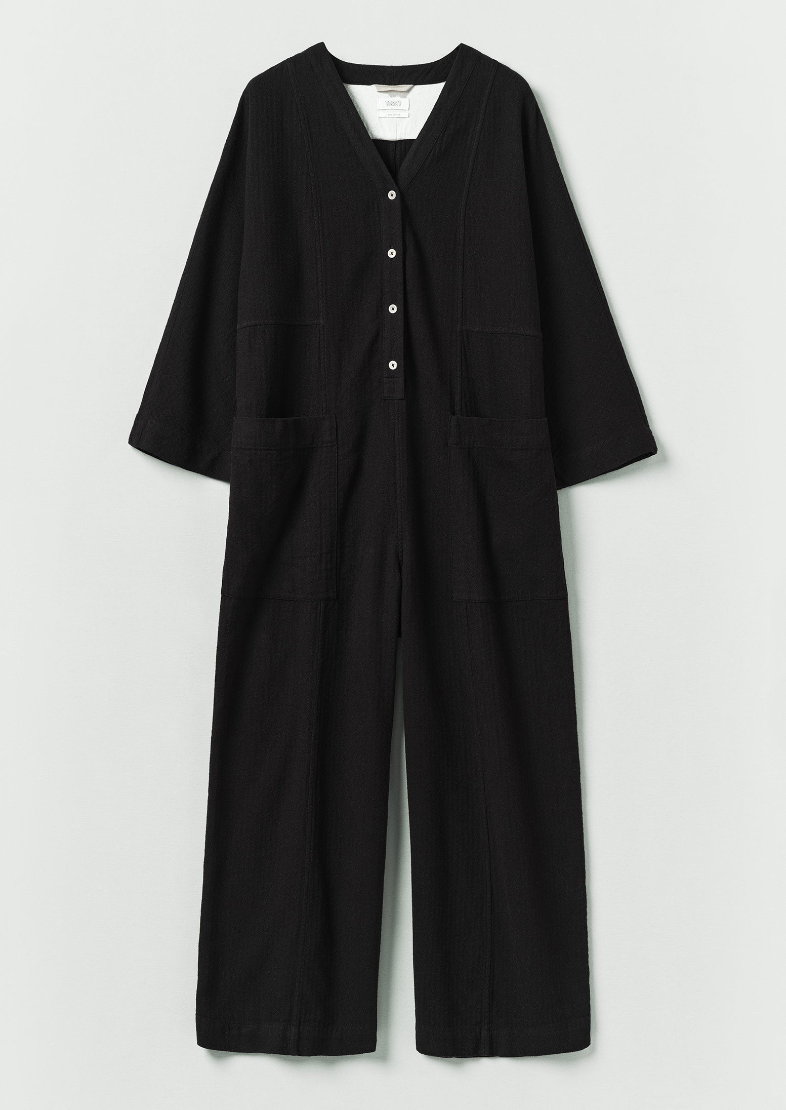 パンツ 60's POWR HOUSE Herringbone Jumpsuit Brushed Linen Cotton Herringbone Jumpsuit | Slate | TOAST