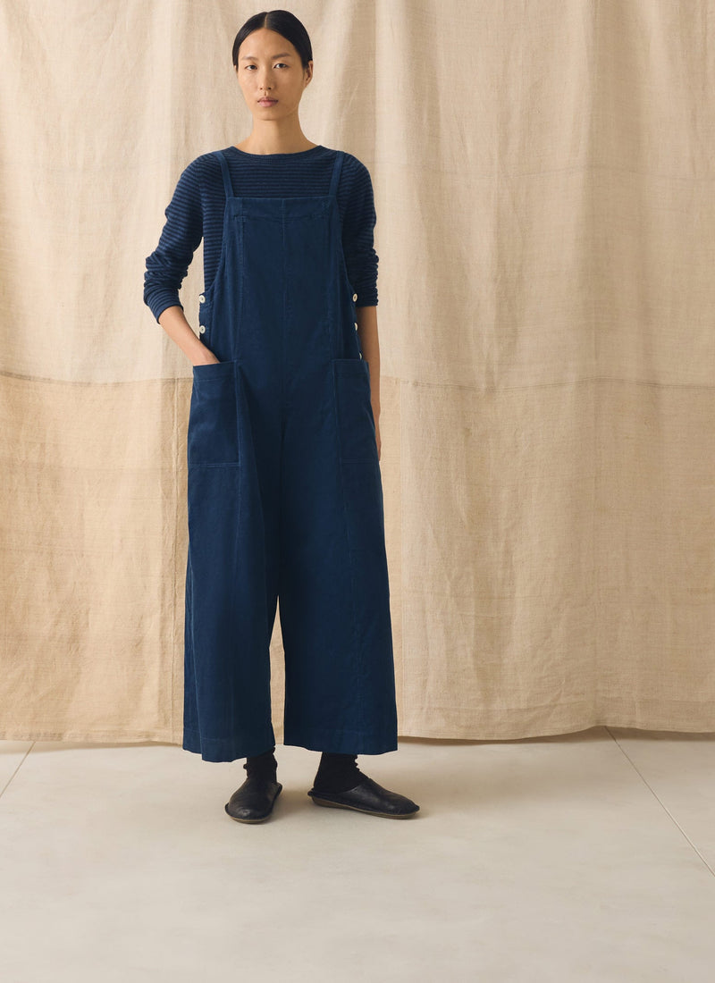 Cord Pocket Jumpsuit | Denim Blue