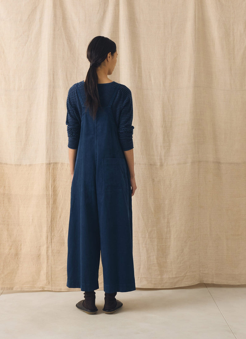 Cord Pocket Jumpsuit | Denim Blue