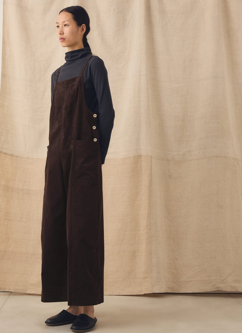 Cord Pocket Jumpsuit | Bitter Chocolate
