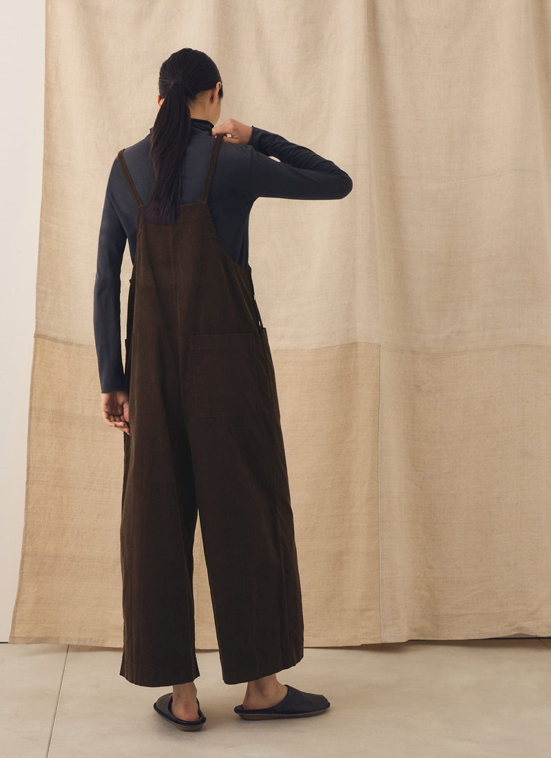 Cord Pocket Jumpsuit | Bitter Chocolate